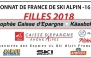Championnats de France Filles U18/U16 SG/GS et SL Auron